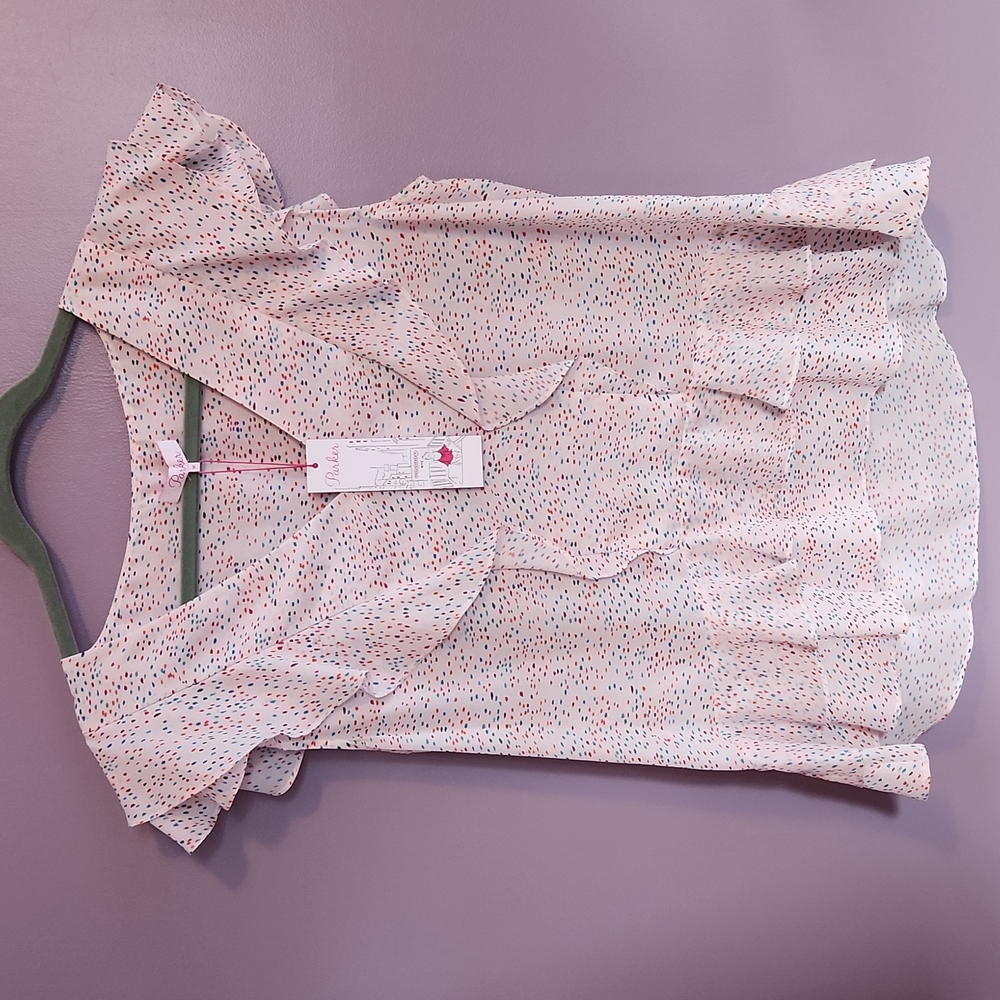 Parker dottie flirty blouse - NWT